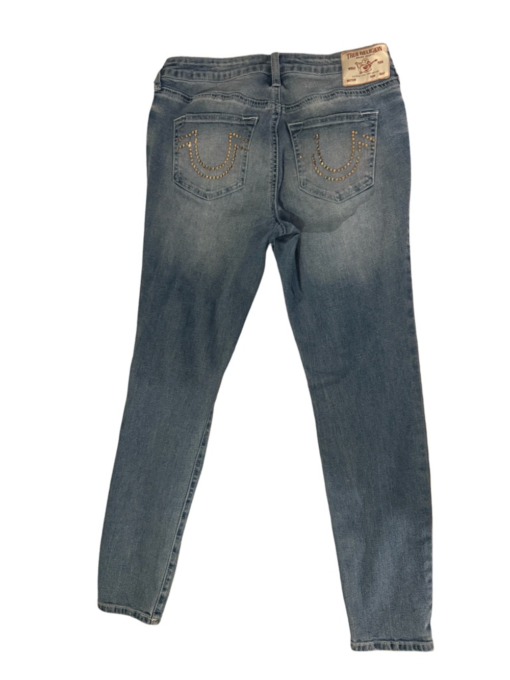True Religion Women's Light Blue Mid-Rise Skinny Jeans